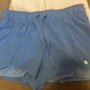 Blue athletic shorts